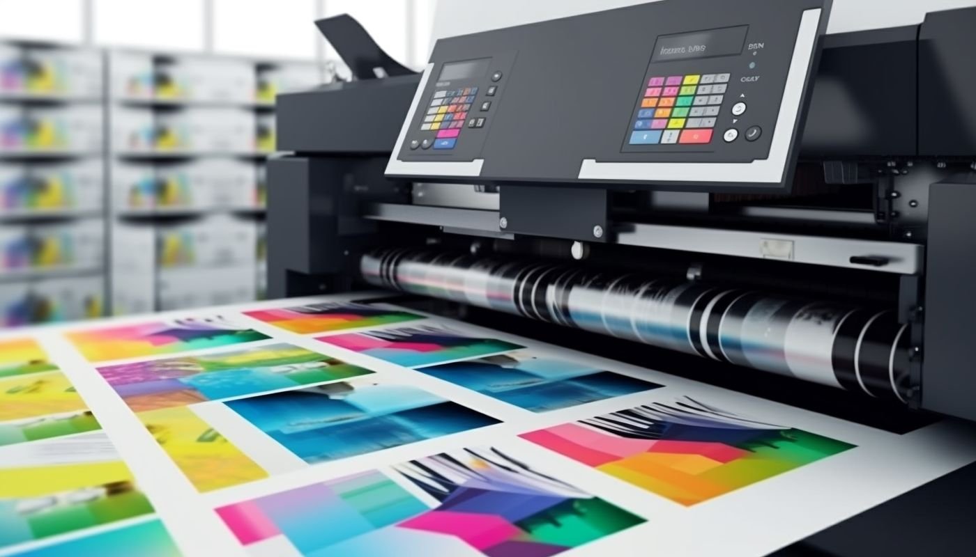 Impressora digital a produzir provas a cores